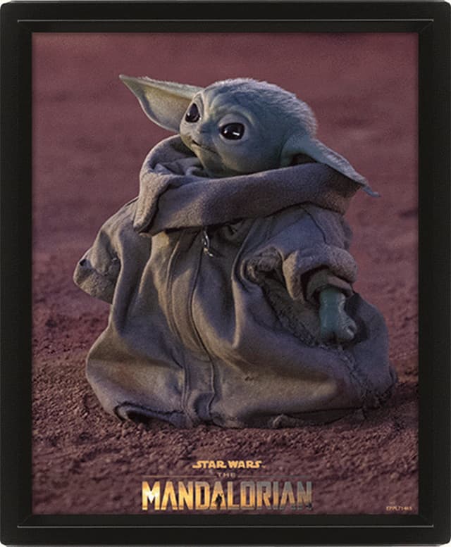 STAR WARS: THE MANDALORIAN (GROGU) 3D lenticulær plakat