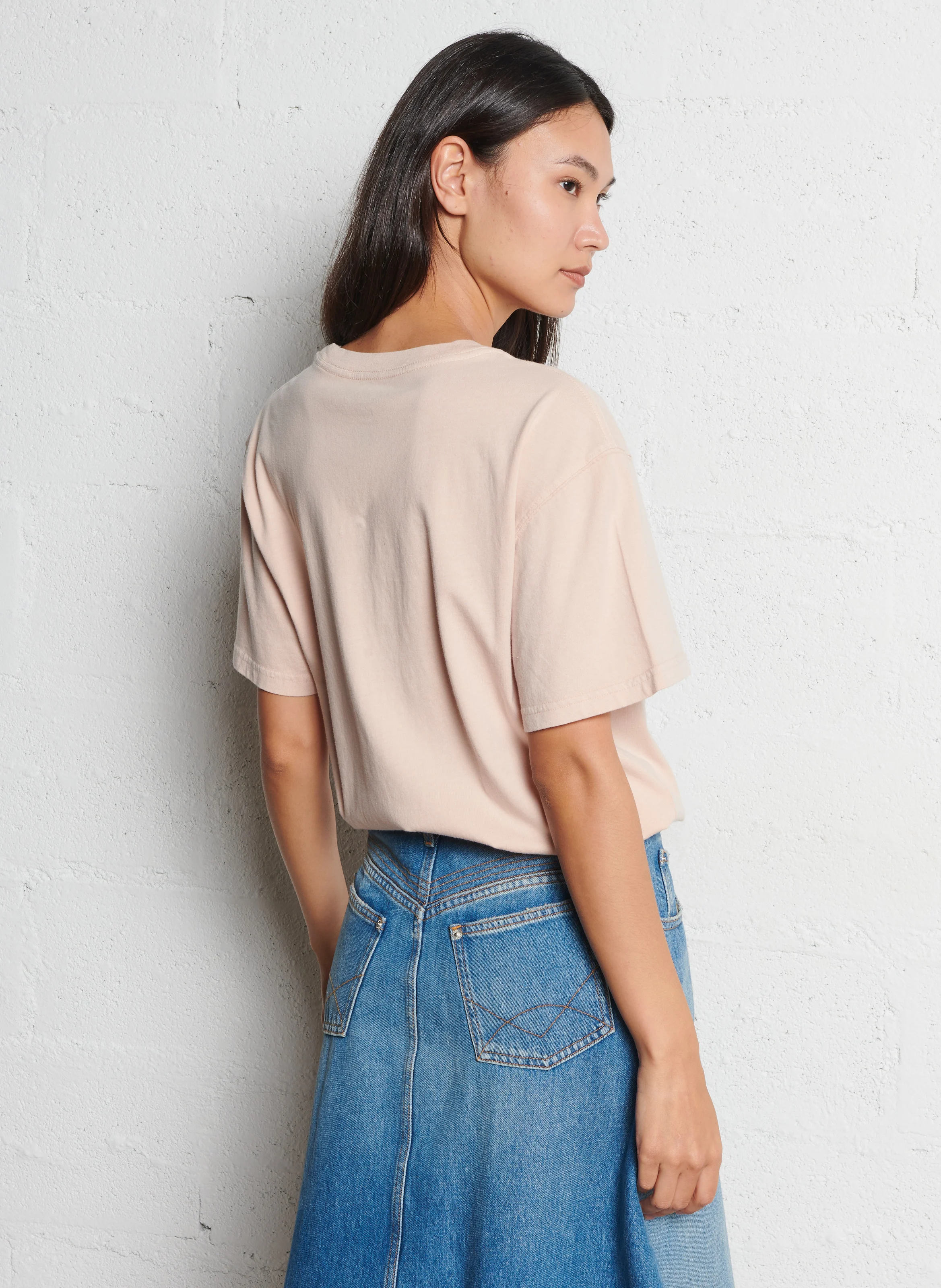 TRUCKER PARK - Tee-shirt droit col rond sérigraphié en coton | Gris