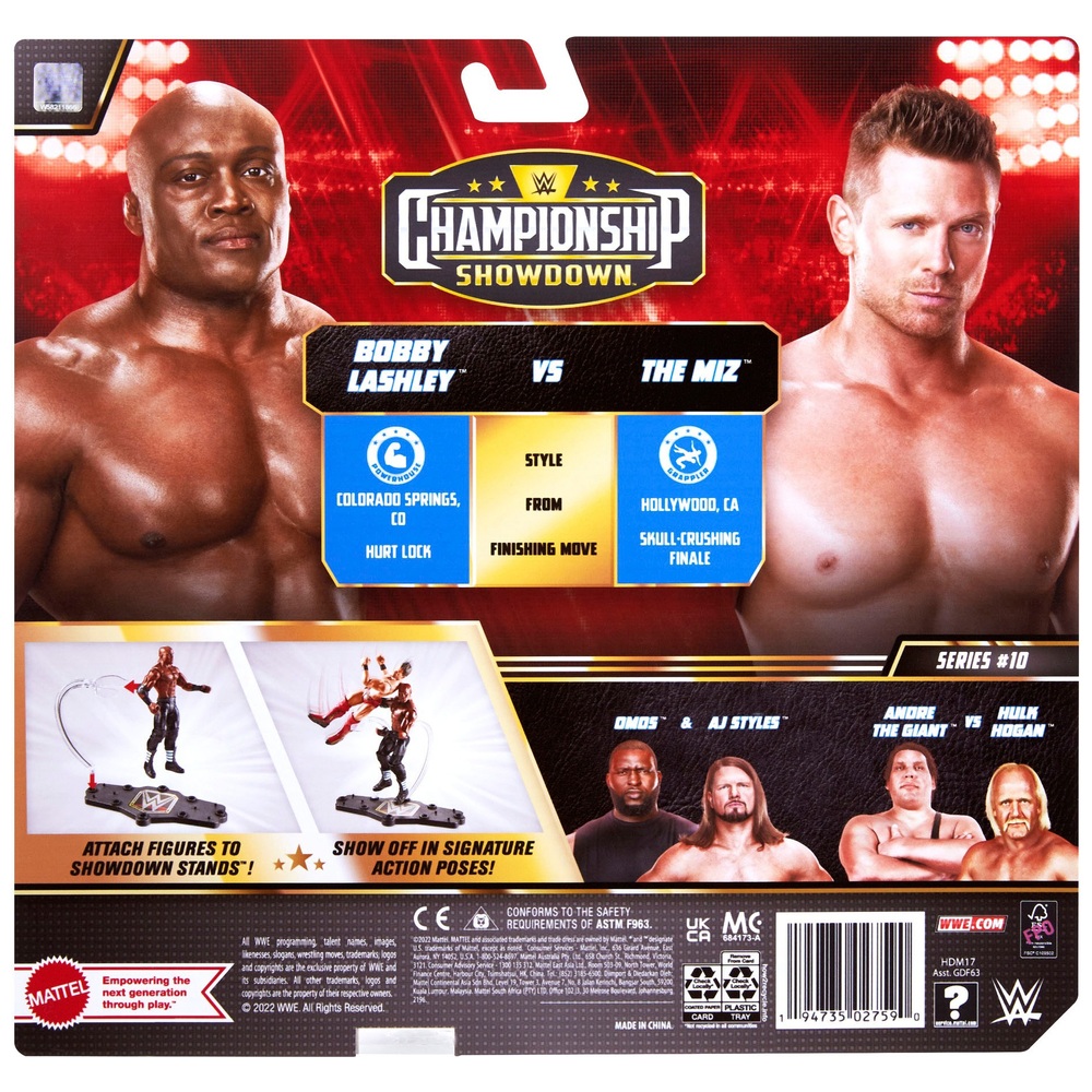 WWE Battle Pack Championship Showdown Serie 10: Bobby Lashley und The Miz