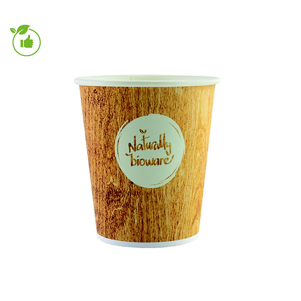 Gobelets en carton BIOWARE 15 cl, lot de 100