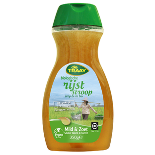 De Traay Rijststroop Mild & Zoet Biologisch 350GR