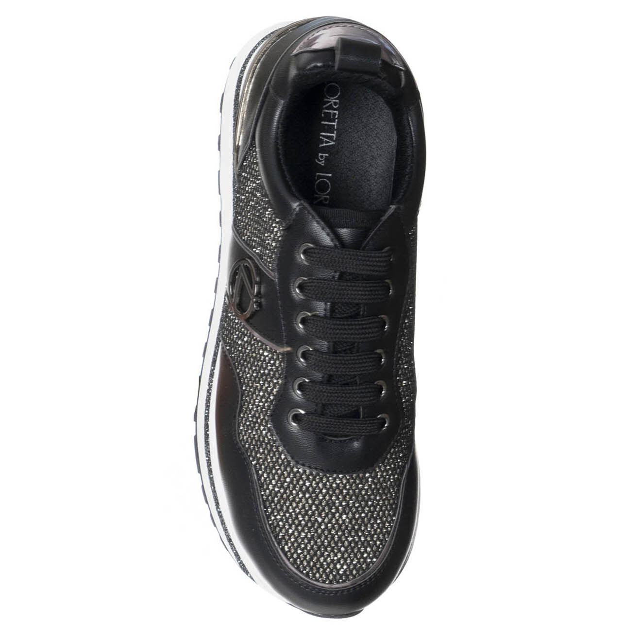 Loretta by Loretta Sneakers Masha noir/argenté