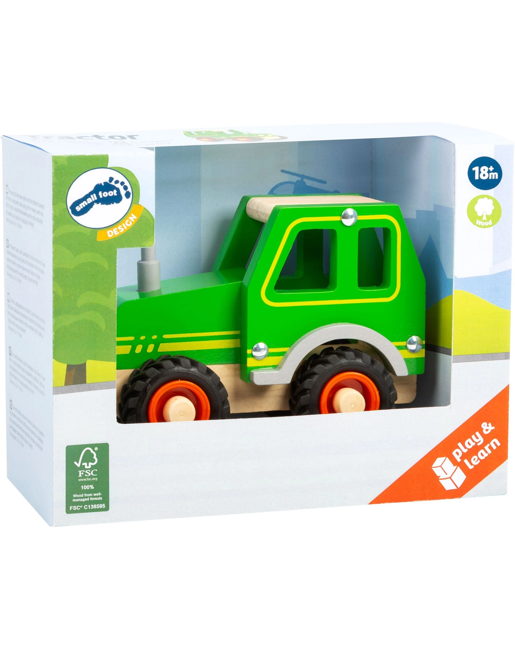 Spielzeugauto TRAKTOR aus Holz