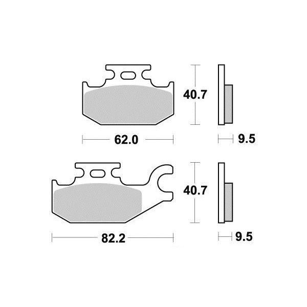 Sifam - Plaquettes de frein S1266N