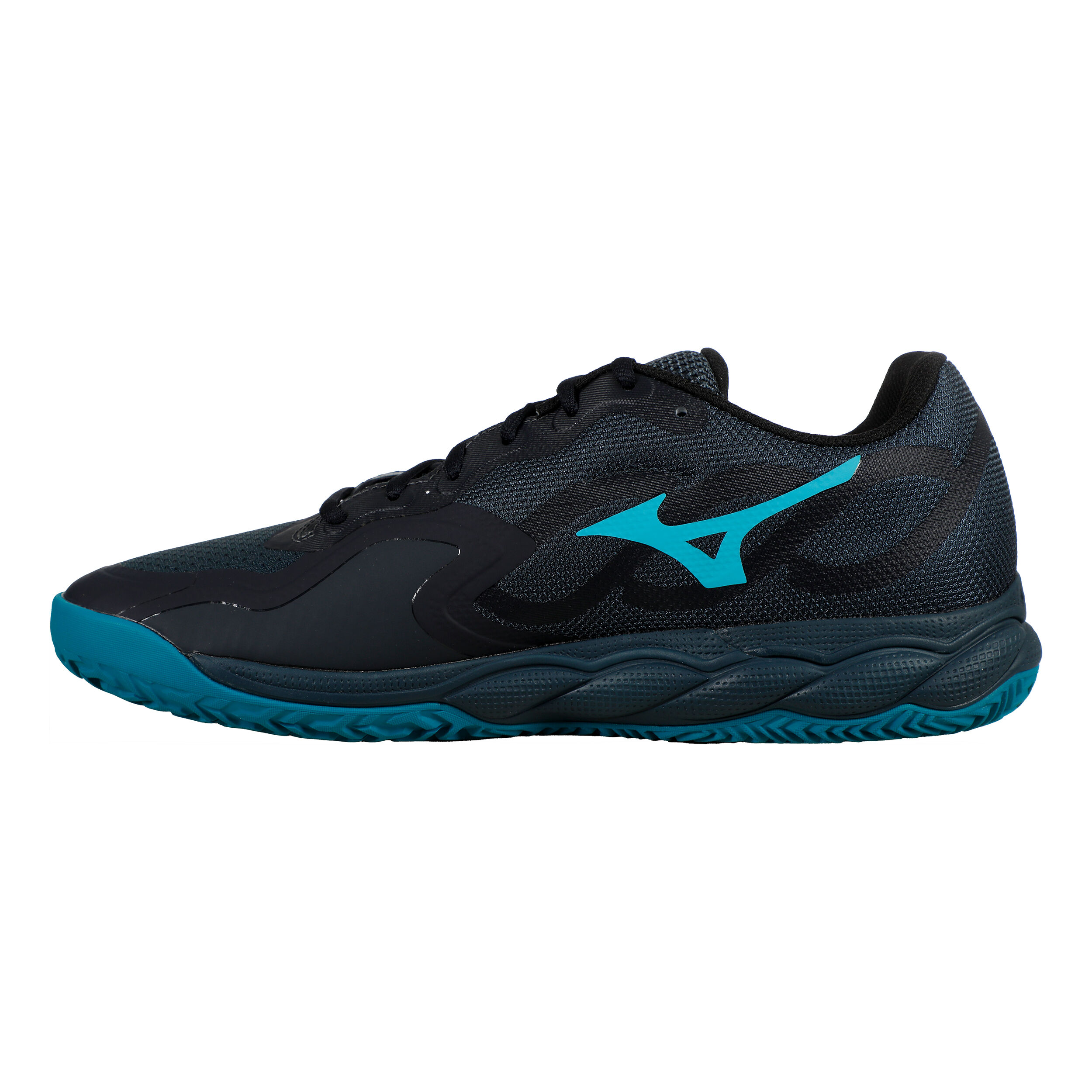 Mizuno Wave Enforce Court Chaussures Padel - Bleu Foncé , Corail