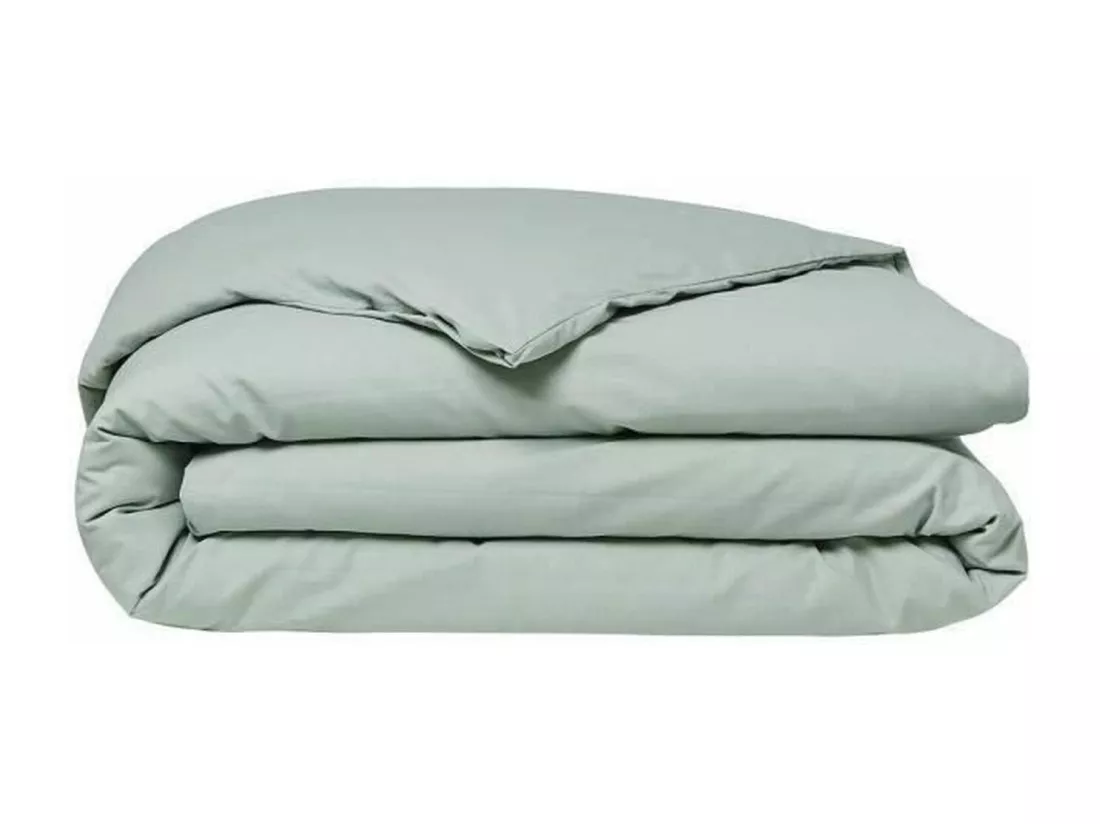 Housse de couette lisse 100% coton, qualité 144 fils. Turquoise 260x240cm
