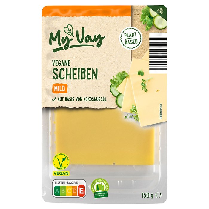 MY VAY Vegane Scheiben 150 g, mild