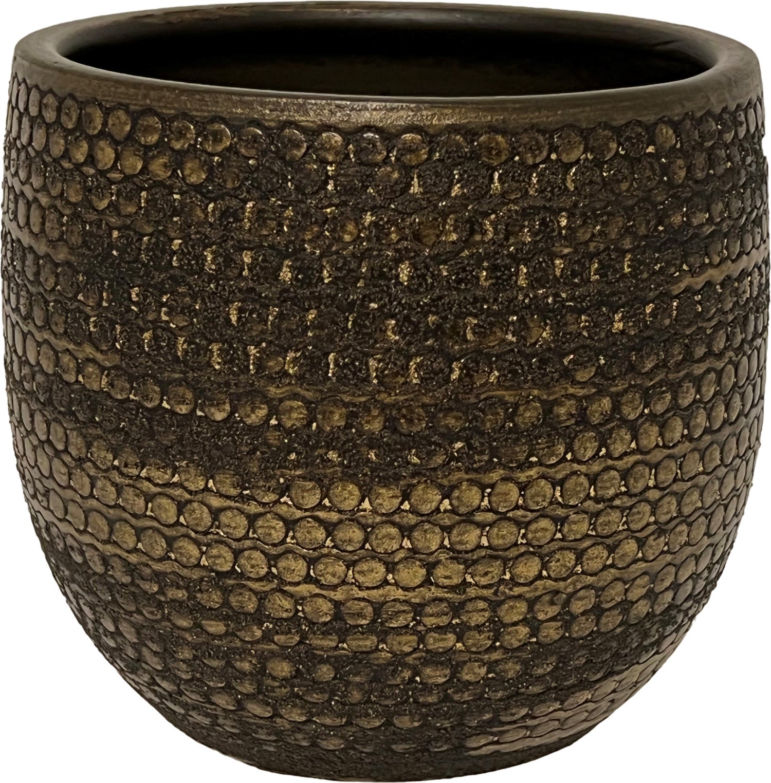 Intratuin bloempot Dallas brons D 29 H 27 cm