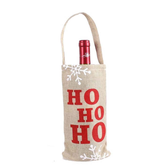 Flaschentasche HoHoHo - ca. 27 x 14 cm