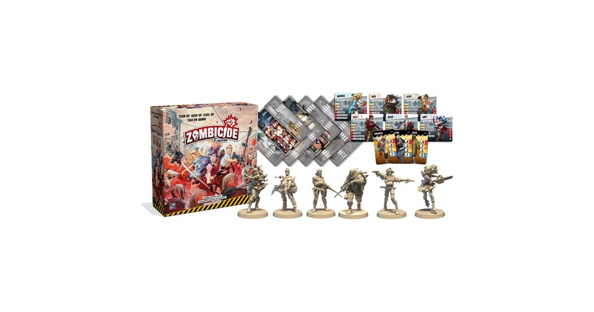 AsmodeeZombicide 2nd Edition Bordspel  (Engels, 1 - 6 spelers, 60 minuten, Vanaf 14 jaar)