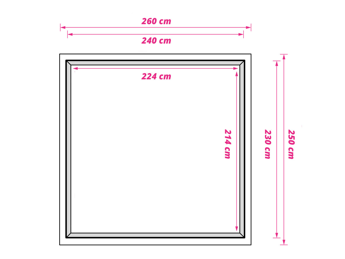 Obelink Air grondzeil 250 x 260 cm