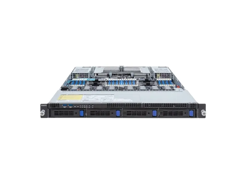 Gigabyte R183-Z90 (rev. AAD2) - Server - rack-monterbar 1U - 2-vejs - uden CPU - RAM 0 GB - SATA/SAS - hot-swap 2.5
