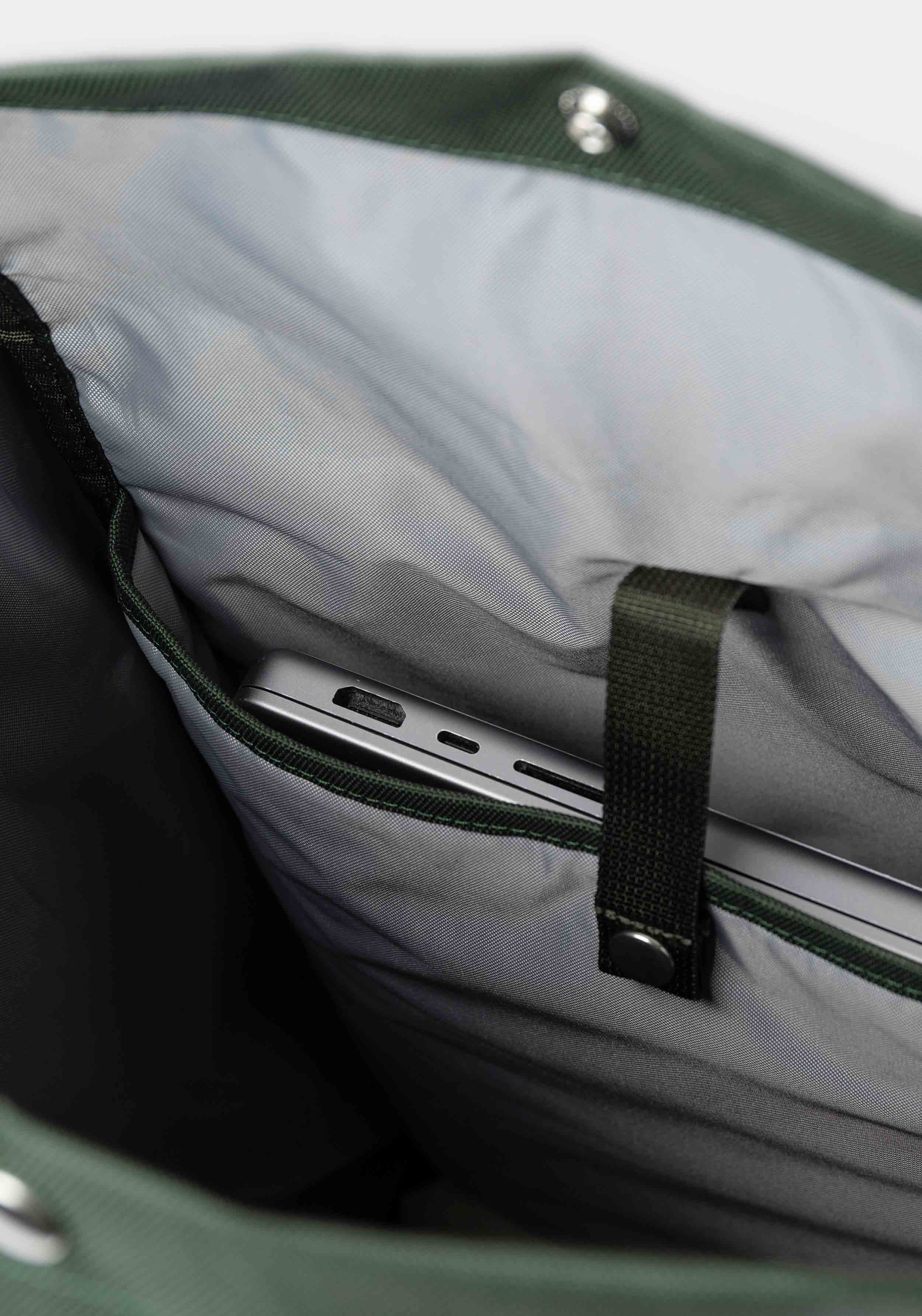 Sandqvist Rucksack Ground Rolltop Backpack L Dawn Green With Dawn Green Webbing