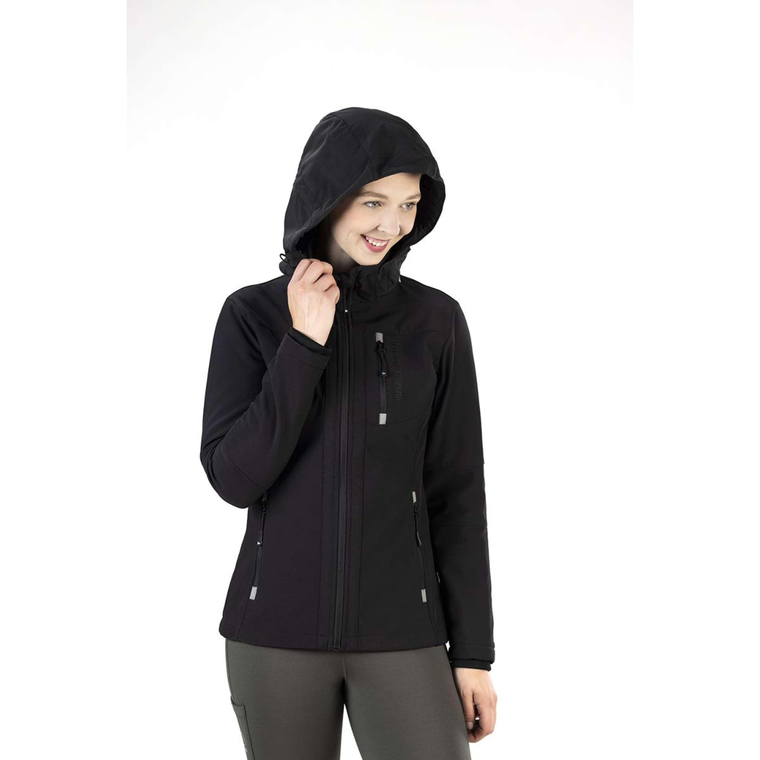 HKM Softshelljack Sport Dames Zwart