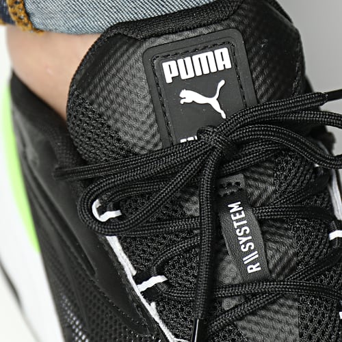 Baskets RS Fast Tech 381038 Puma Black White Green Glare