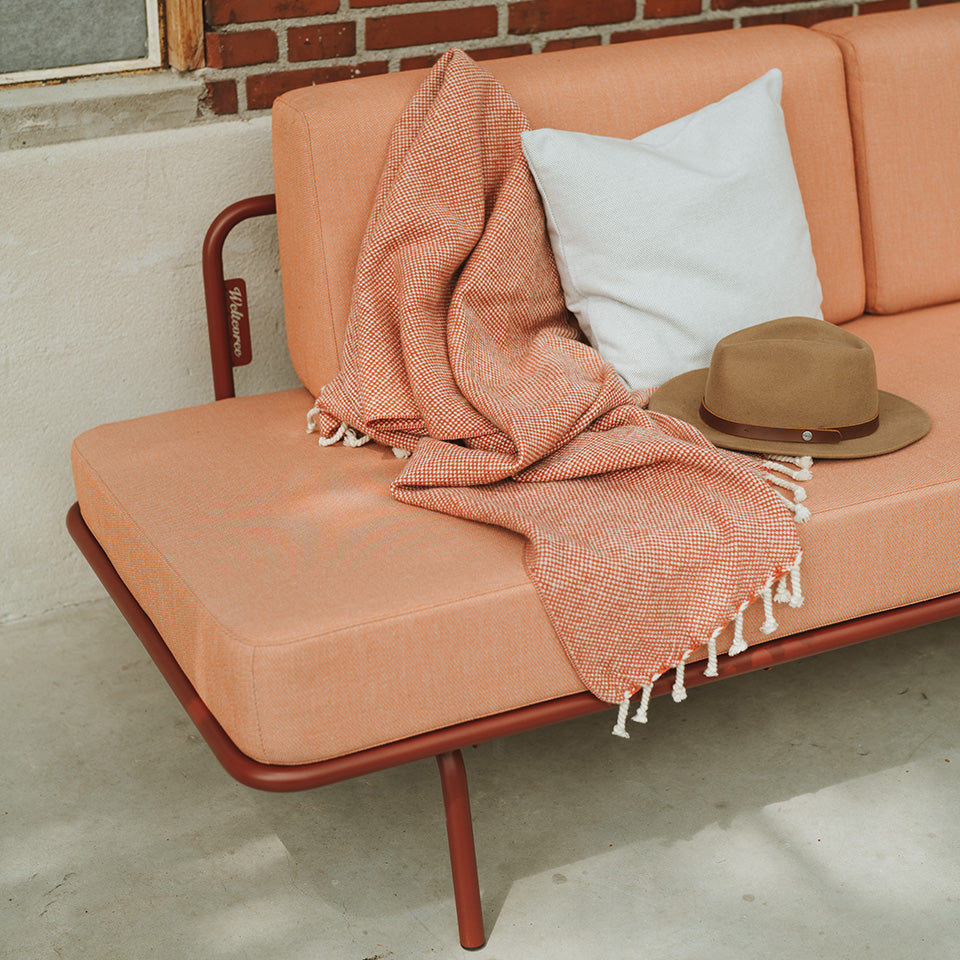 Sofabed slaapbank loungebank light grey
