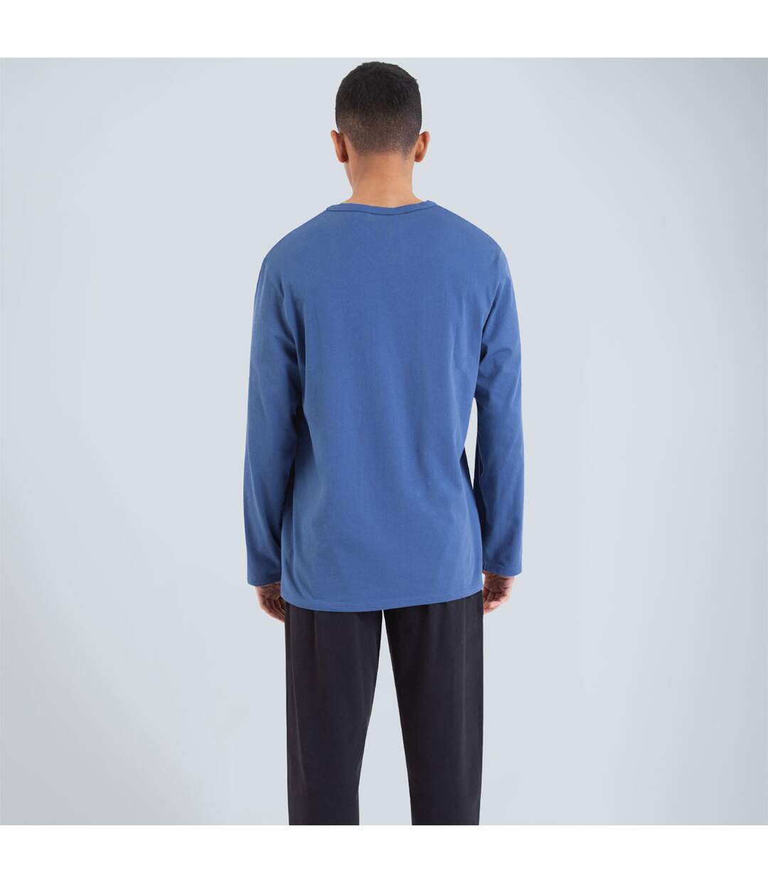 Pyjama long col V homme Nightwear