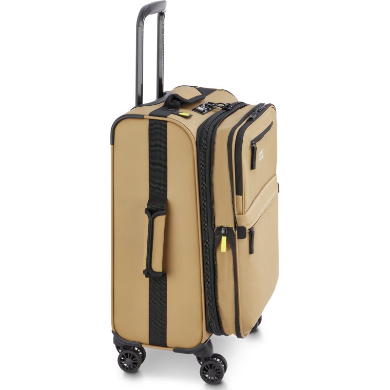 Maubert 2.0 valise cabine extensible 4 doubles roues 55 cm beige