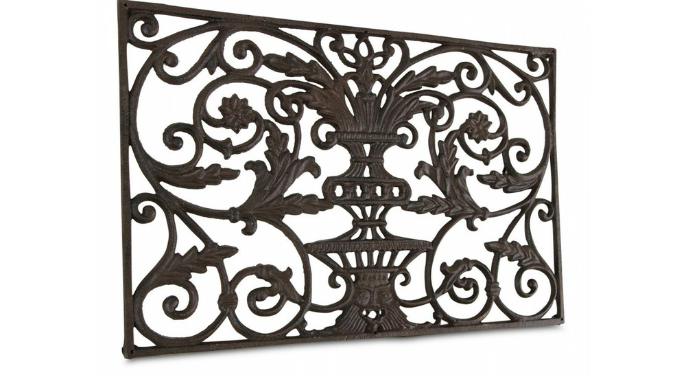 Paillasson rectangulaire fonte marron 77,5x44,5x2cm