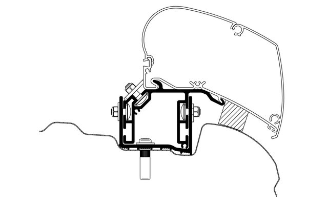 Thule Markisenadapter VW Crafter ab Baujahr 2017