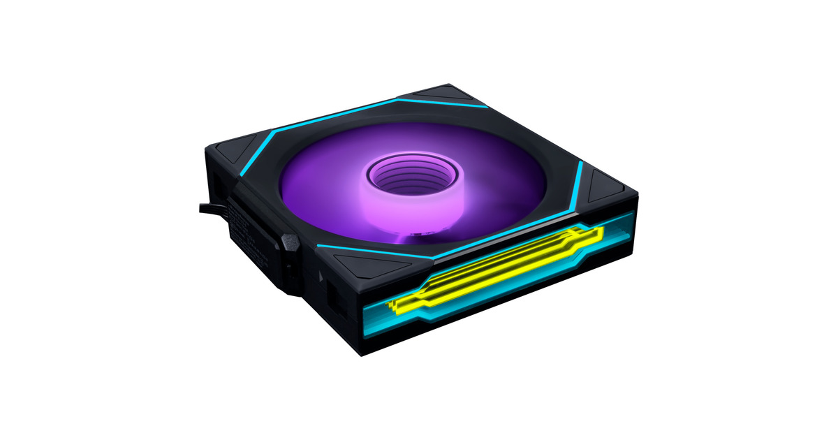 Lian LiUNI FAN SL-INFINITY 120 Wireless Reversed Blade RGB case fan  (Zwart, 120 x 122 x 25 mm, PWM)