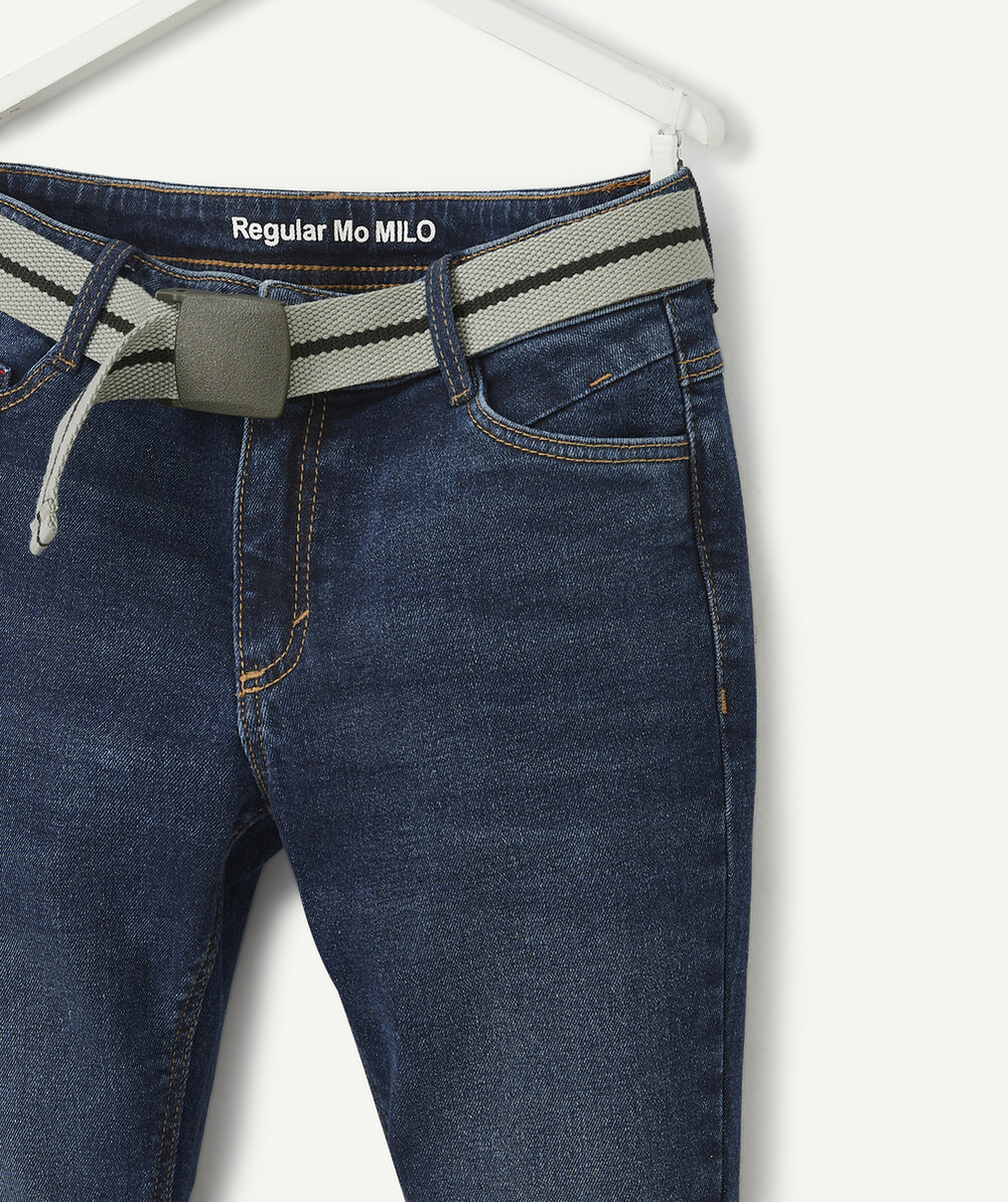 MILO LE JEAN DROIT BRUT AVEC CEINTURE TAILLE +