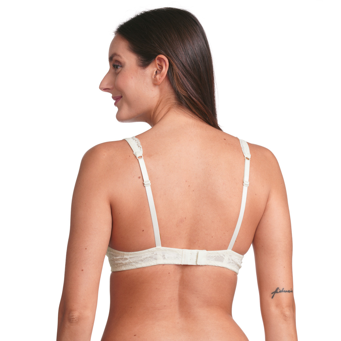 Gina Benotti 2 Damen Bügel-BHs aus Mikrofaser cremeweiss / schwarz