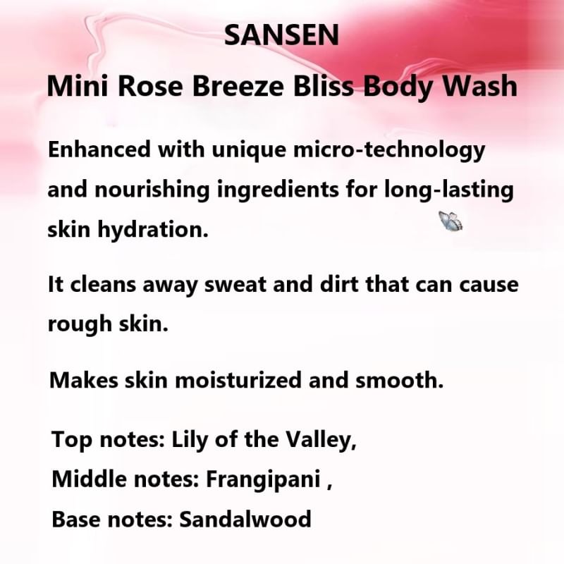SANSEN - Mini Rose Breeze Bliss Body Wash