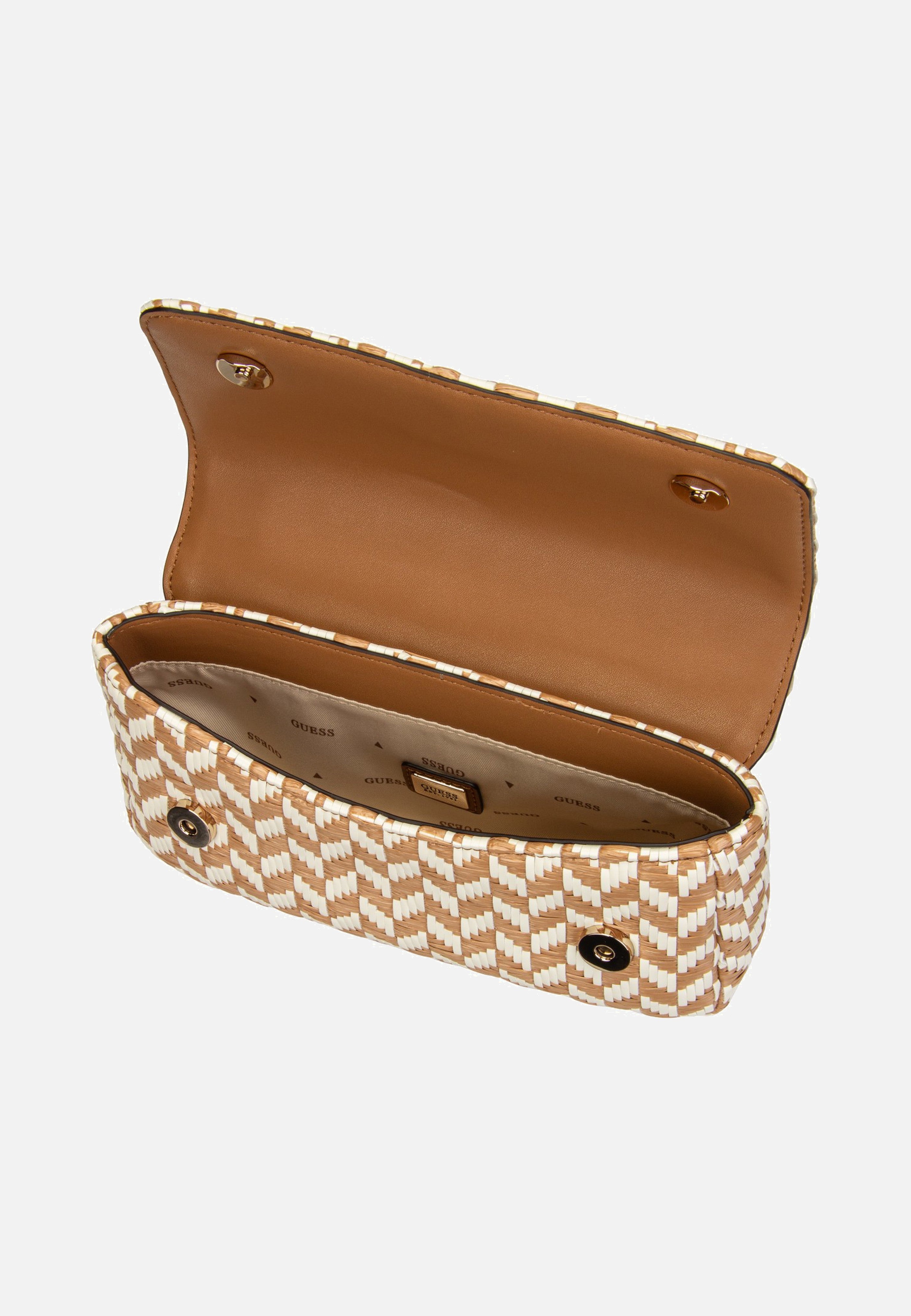 Tessi Flap Shoulder Cognac Multi - Umhängetasche