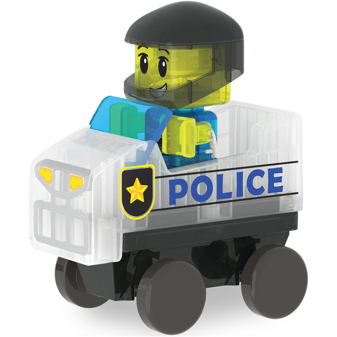 magna-tiles magnetische tegels police patrol - 20st