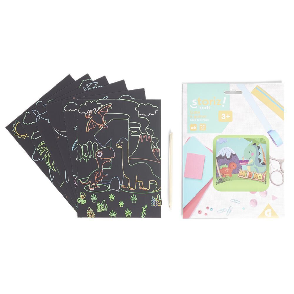 Livre scratch art enfant - 6 cartes à gratter