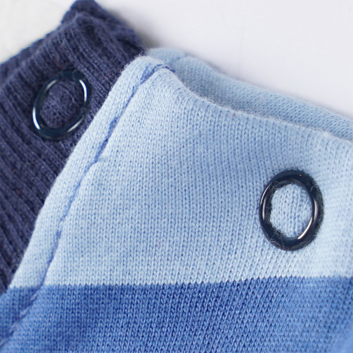 Topomini Baby Sweatshirt mit Streifen blau / hellblau
