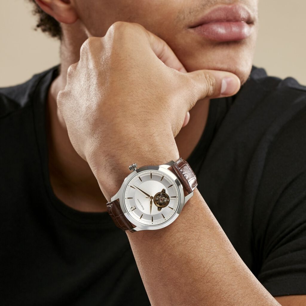 Montre Pierre Lannier Fleuret Argenté