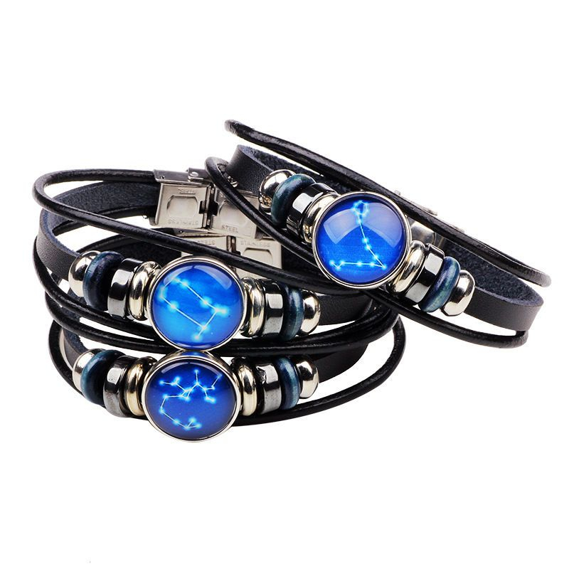 KINNO - Zodiac Echte Leren Armband