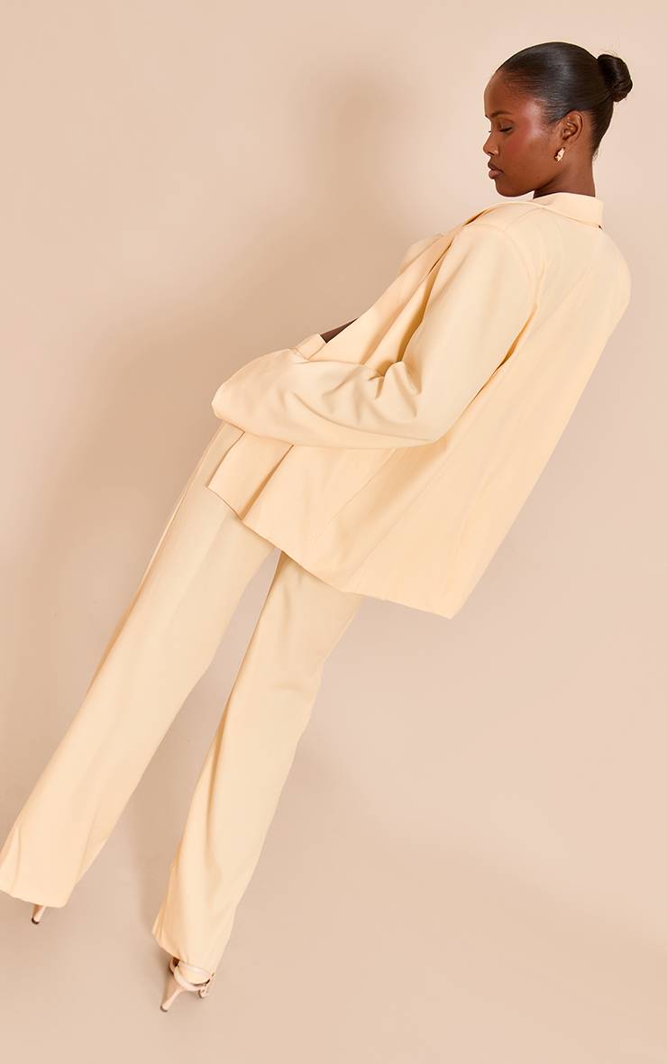 Butter Yellow Pantalon Droit Ajusté Ensemble Coordonné