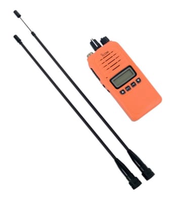 ProEquip Telescopic Antenna For 155 MHz With Icom J-Connector Black
