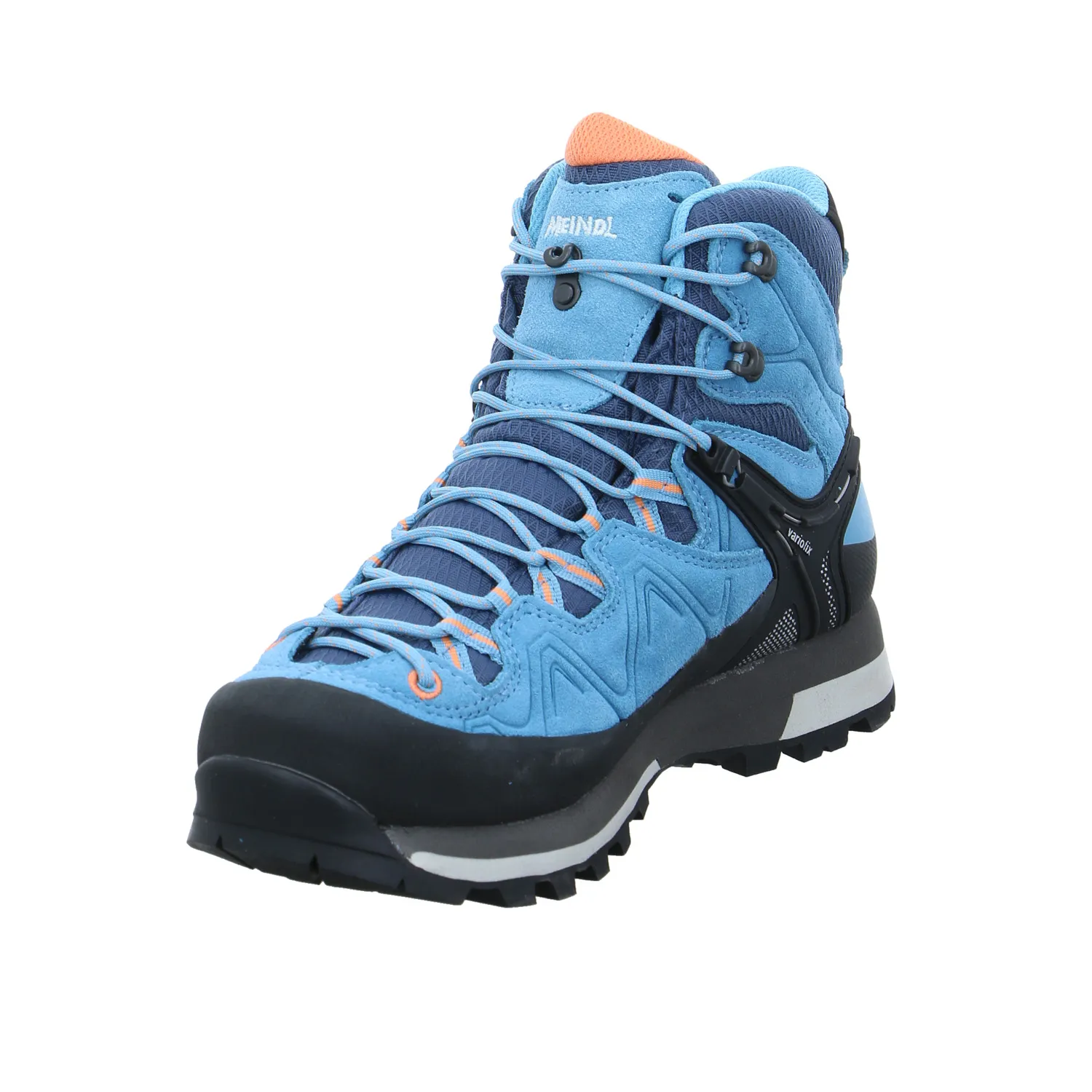 MEINDL Wander- Bergschuh Damen Hellblau Leder  Gore-Tex