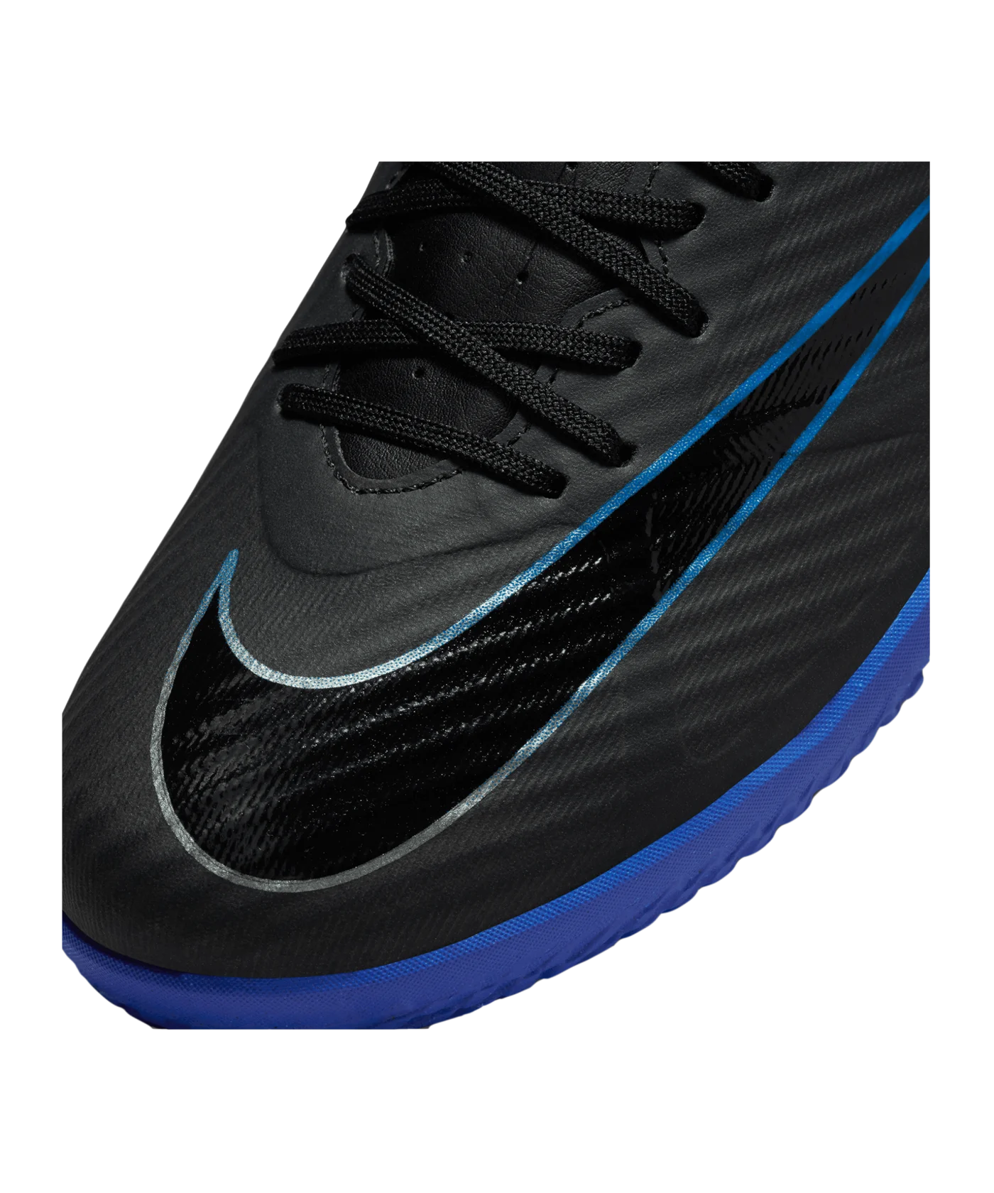 Nike Air Zoom Mercurial Vapor XV Academy IC Halle Shadow Schwarz Silber Blau F040