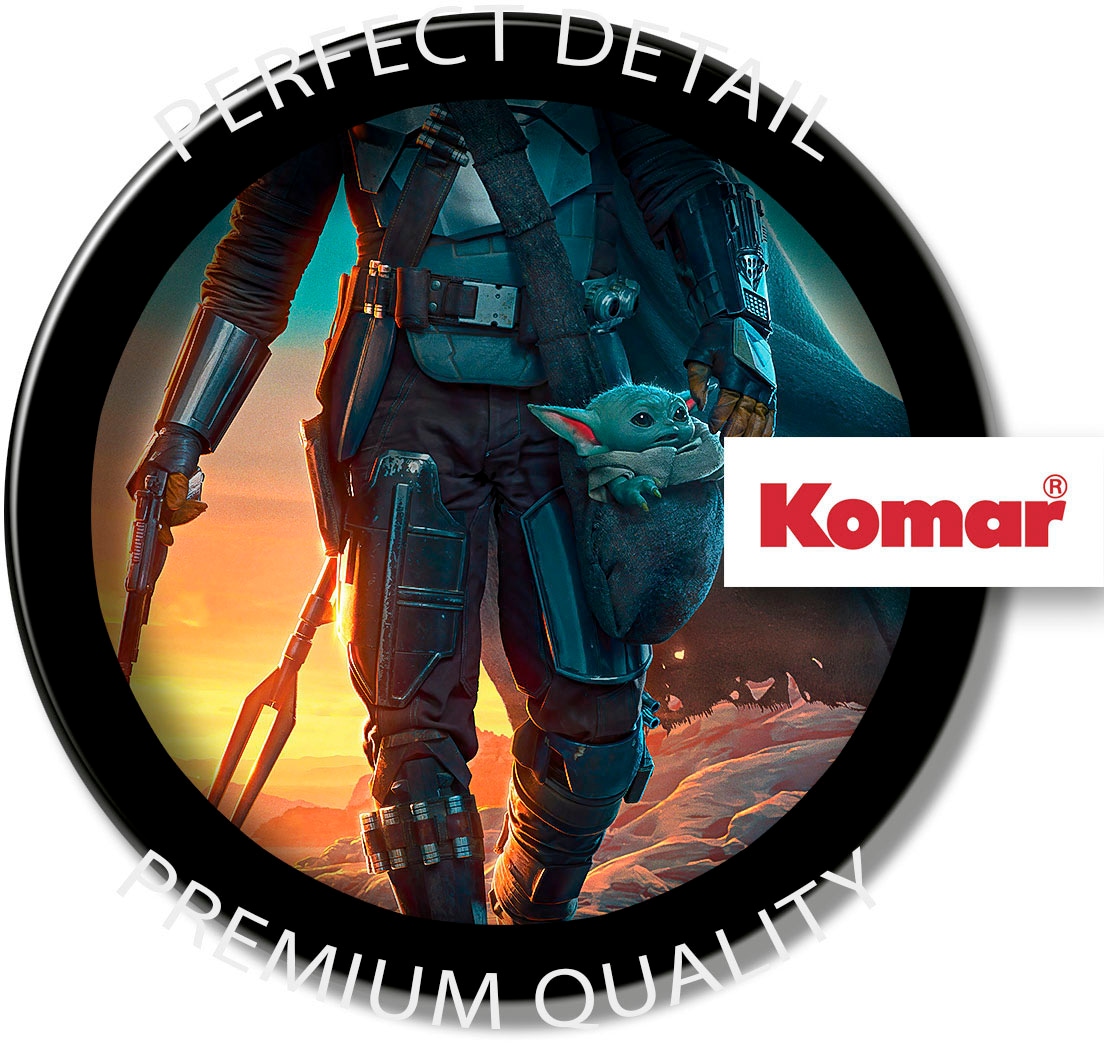 Komar Fototapete »Digitaldruck Vlies -  The Mandalorian Gunslingers - Grösse 200 x 250 cm« bedruckt glatt Kinderzimmer