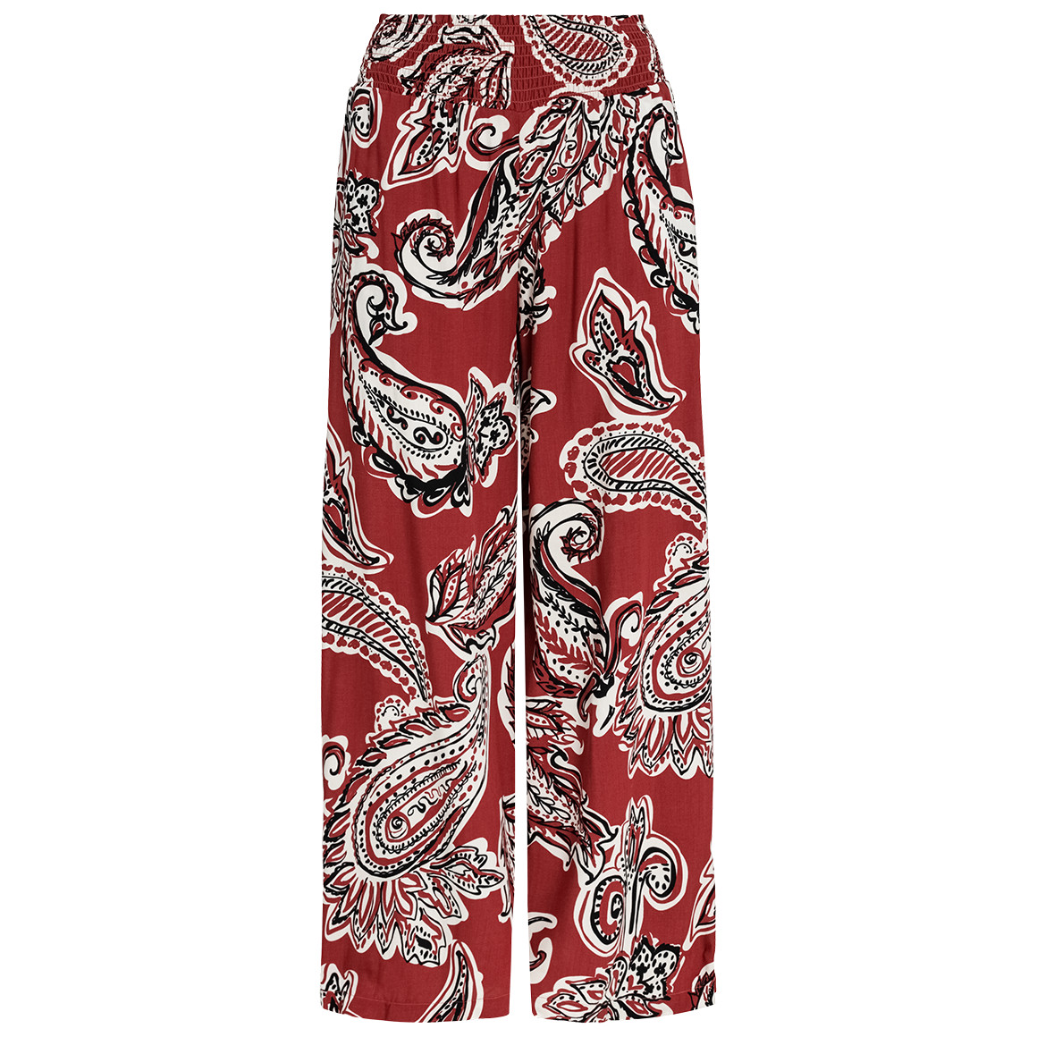 Gina Collection Damen Hose im Culotte-Style dunkelrot