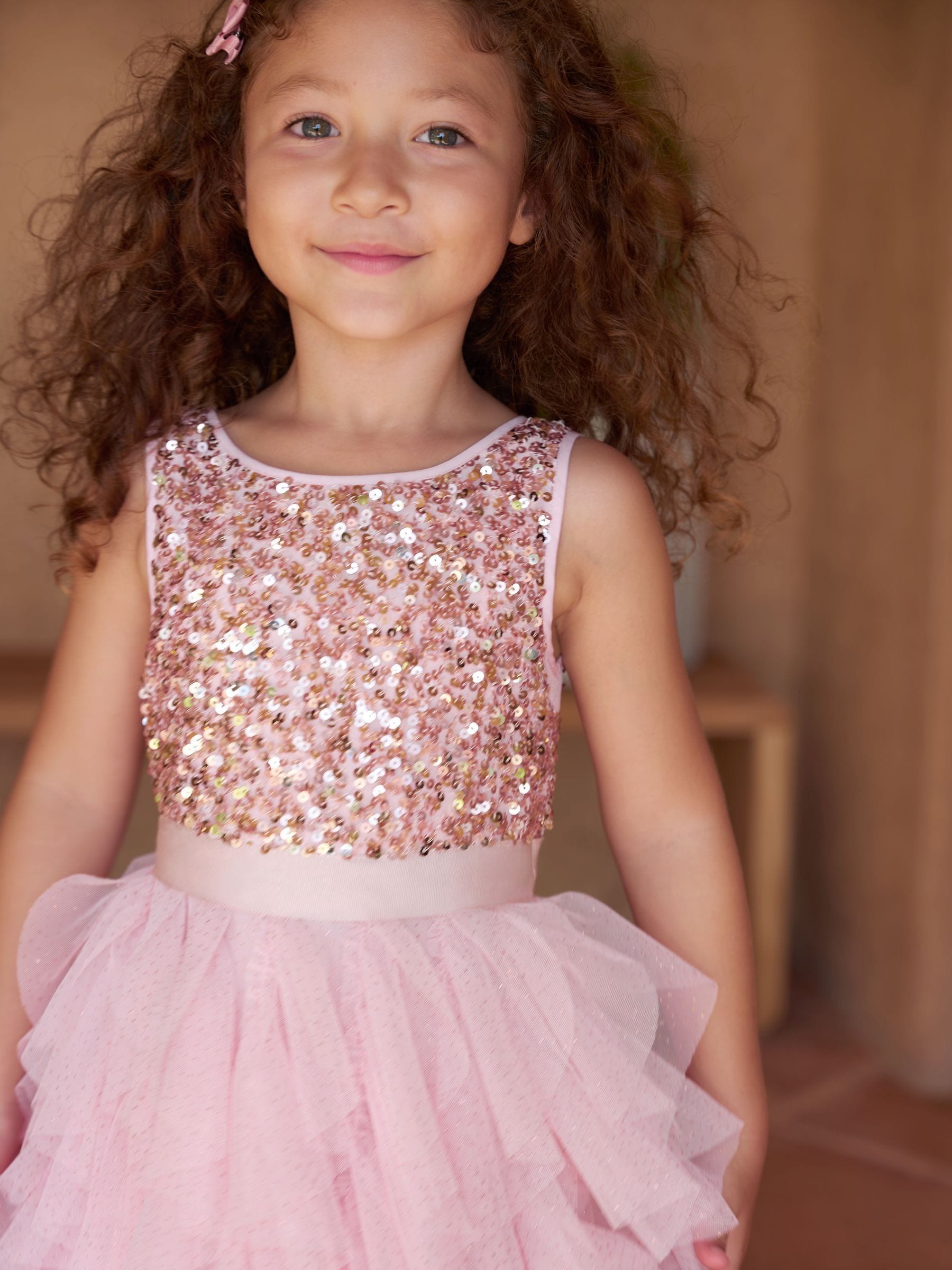 Phase Eight Andrina Sequin Ruffle Dress