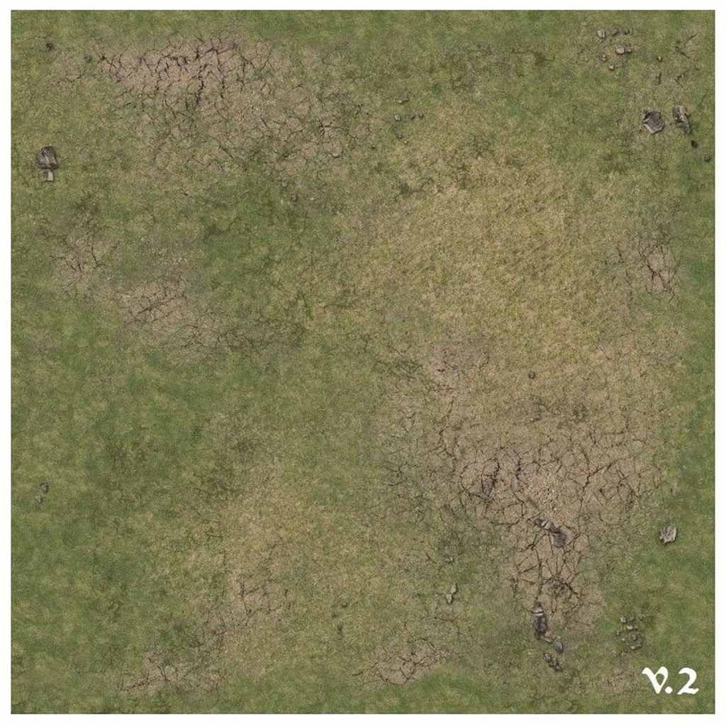 Battle Systems - Grassy Fields Gaming Mat v.2 - 60x60cm