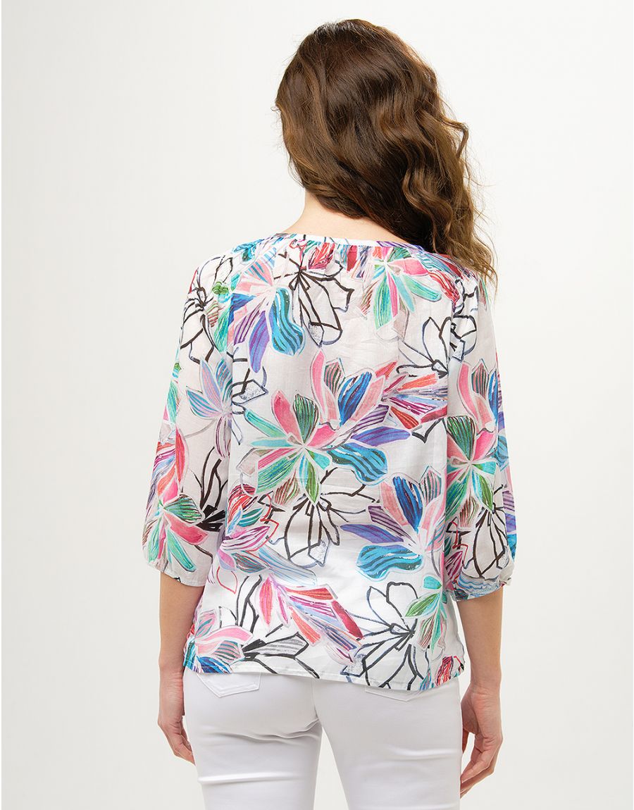 Blouse 100% coton blanc