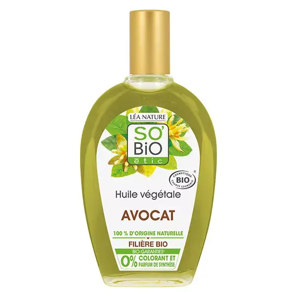 Óleo Vegetal de Abacate Orgânico So'Bio Étic Aroma 50ml