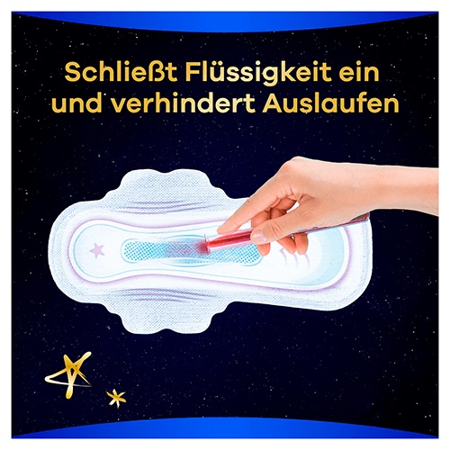 (1 Pack à 6 Stk.) Gr.4 Ultra Secure Night Damen Binde mit Flügeln