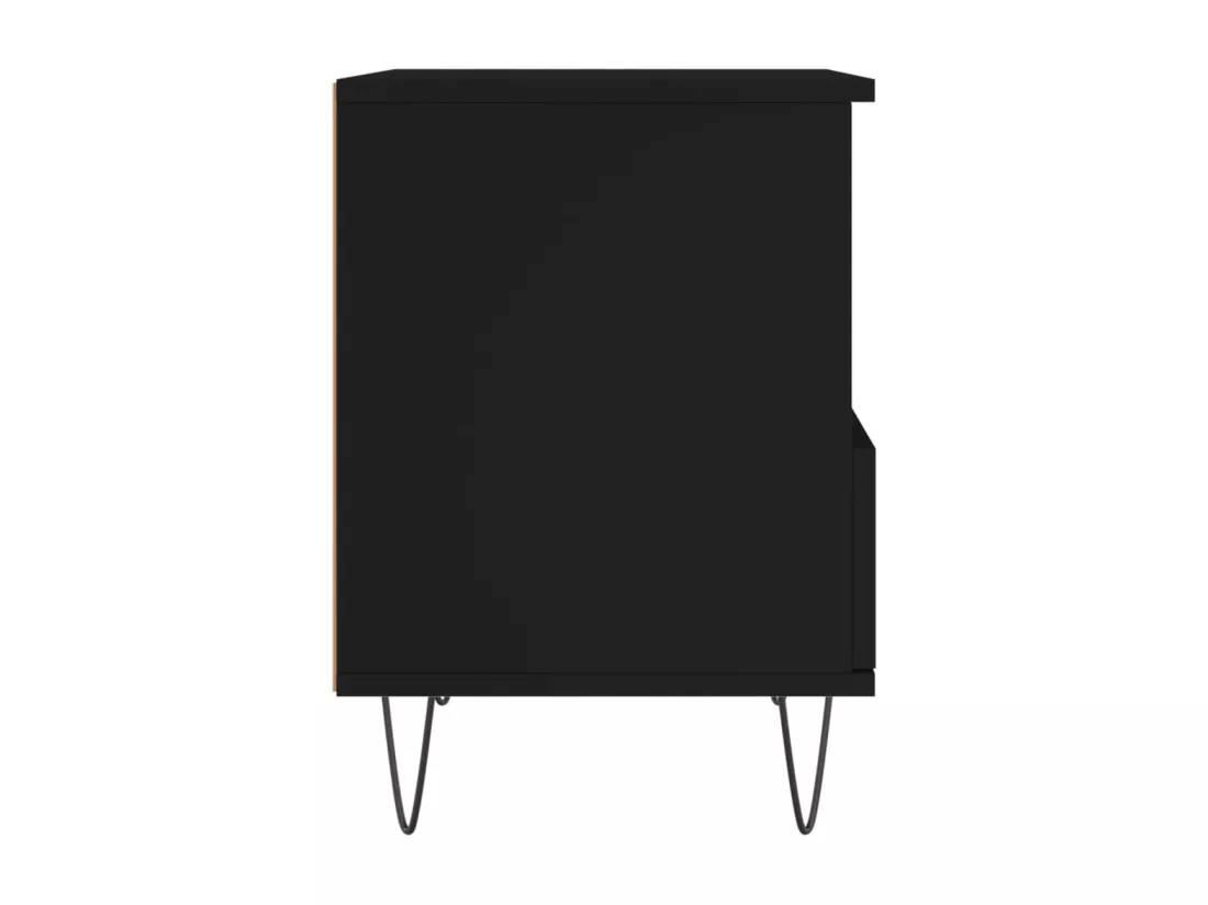 Table de chevet Noir 40x35x50 cm Bois d’ingénierie