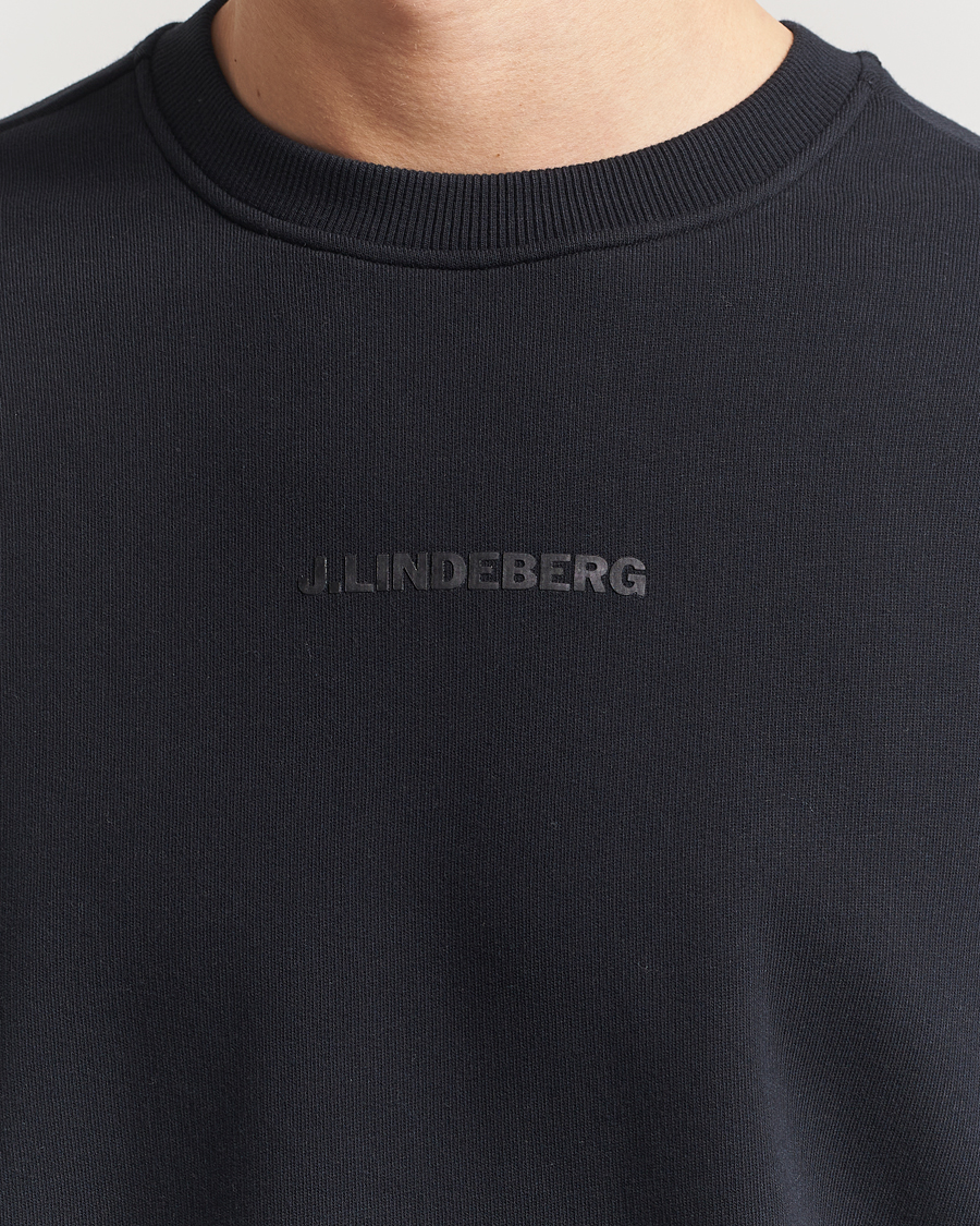 J.Lindeberg Callan Cotton Crew Neck Black