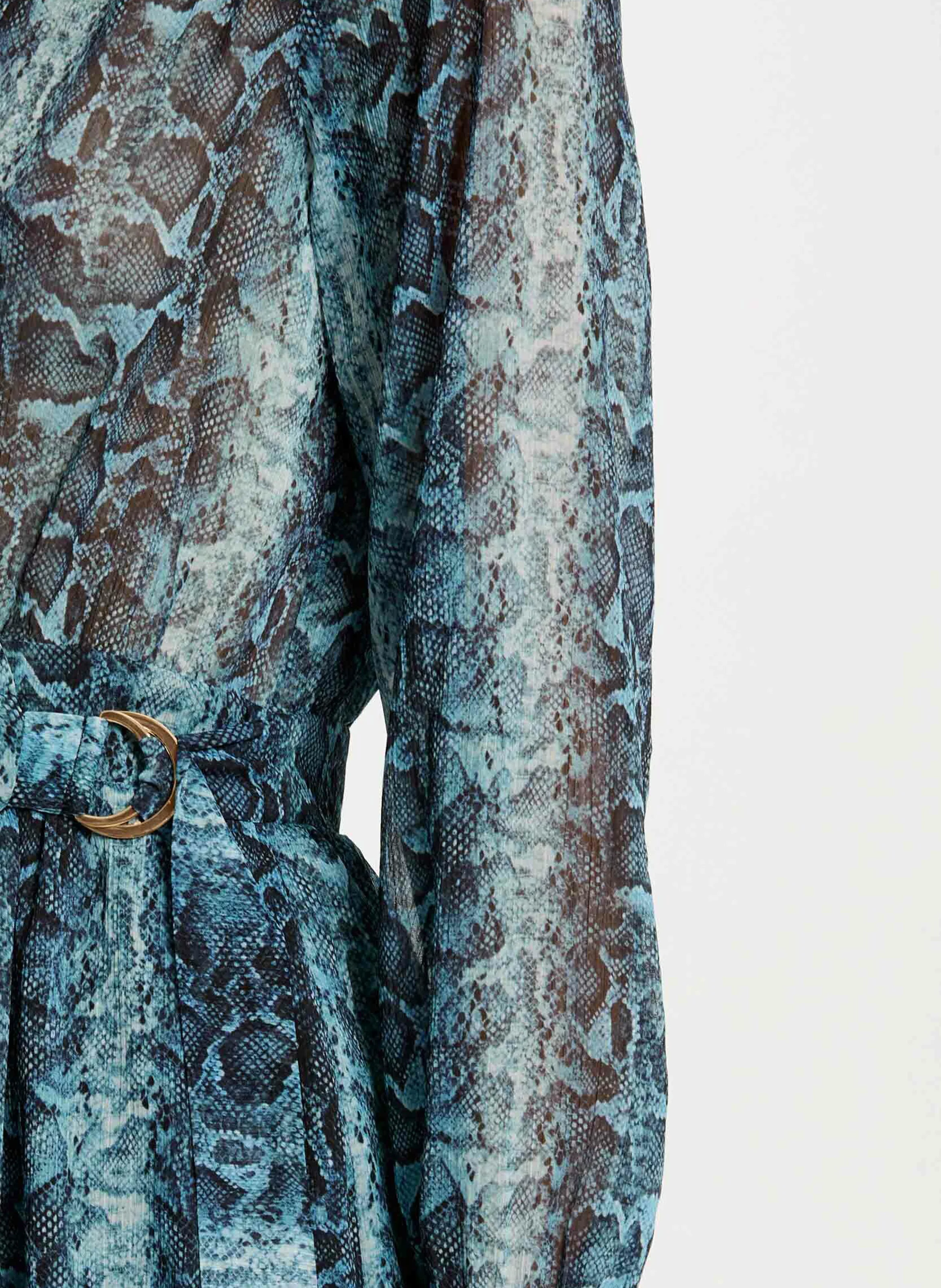 RILOU.F - Robe longue ceinturée imprimée | Multicolore