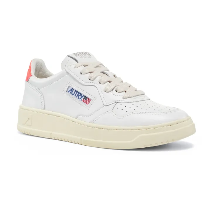 Autry Baskets Medalist Low Cuir | Corail