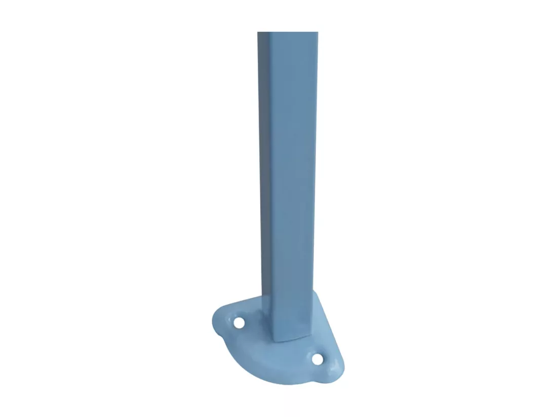 Tente pliable de réception avec 3 parois 3 x 4,5 m Blanc